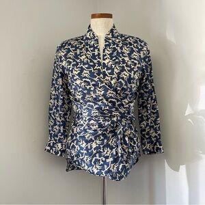 Isabel Marant Vintage printed Wrap blouse with sache size 1 Silk blend